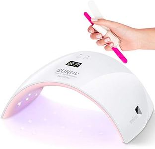 Sèche-ongles LED UV SUNUV, lampe pour ongles en gel, lampe à ongles UV LED, minuterie 30s/60s, capteur infrarouge, écran LCD, convient pour tous les types de gel, pour manucure/pédicure, nail art à la