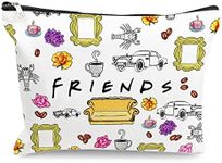 Funny Makeup Cosmetic Bags Friends Tv Show Merchandise Cotton Zipper Pouch Travel Bag Toiletry Make-Up Case for Friends Fans Women Stoner Friend Bestie Birthday Gifts, Friend, 10*7.5 Inch