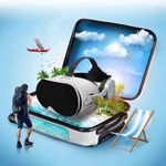 VR Headset, Virtual Reality Headset with Controller & Headphones for Kid Adult Play 3D Game Movie, Virtual Reality Headsets To Play Games/Movies (Black)