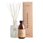 St. Eval Bay & Rosemary - Scented Reed Diffuser Set - A Fusion of Soothing Bay Leaf and Fresh Rosemary with Deep, Earthy Pine Notes and Woody Accords - 150 ml