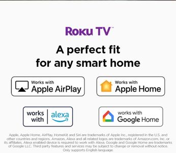 Westinghouse 32" Smart LED TV – Roku OS, HD, Dolby Audio, HDMI, USB