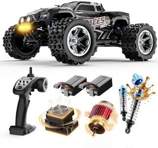 DEERC 8618 1/16 Fast Brushless RC Cars for Adults, Max 56mph, 2 3S Lipo Batteries Electric Off-Road Waterproof RC Truck,4X4 High Speed Remote Control Car, All Terrain RC Truggy for Boys