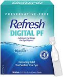 Refresh Digital PF Lubricant Eye Drops, Preservative-Free, 0.01 Fl Oz Single-Use Containers, 30 Count (Pack of 1)