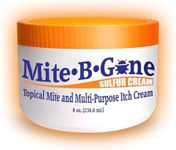 Human Mite Treatment Cream 8oz | Max-Strength 10x Sulfur Cream for Skin Mites, Bites, & Itching | Child & Adult Safe | Fast Relief for All Skin Types by Mite-Be-Gone