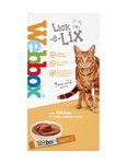 Webbox Chicken Lick-e-Lix Youghurt Treats for Cats and Kittens [PACK OF 8]+ Howsehold Tote Bag