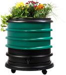 WORMbox | Wormery Worm Farm composter 3 Dark green Trays + Planter | 48 liters | Organic Waste Compost, make your Worm Castings