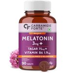 Carbamide Forte Melatonin 3mg With Tagara 75mg Sleeping Aid Pills 90 Tablets
