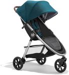 Baby Jogger City Mini GT3 All Terrain Stroller with Forever Air Rubber Tires and All Wheel Suspension with Magnetic Buckle and No-Rethread Harness, Height-Adjustable Handlebar, and Foot Brake