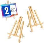 ESRICH 2 Pack 11.8" Wood Easels,Sma