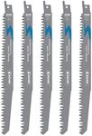 EZARC Wood Pruning Reciprocating Saw Blade, 9-Inch Recip Saw Blades R931GS 5TPI (5-Pack)