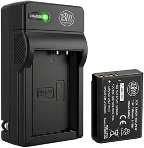 BM Premium LP-E10 Battery and Charger Kit for Canon EOS Rebel T3, T5, T6, T7, T100, Kiss X50, Kiss X70, EOS 1100D, EOS 1200D, EOS 1300D, EOS 2000D, EOS 4000D Digital Camera