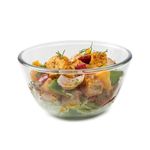 SignoraWare Borosilicate Glass Mixing Bowl | Microwave & Dishwasher safe | Easy to Clean | Scratch Resistant | Baking Bowl for Cake, Batter & Dough | Multipurpose Utility Bowl (2.7 Ltr | Clear)