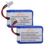 Pickle Power CS540 C054 Battery, 2 Pack Battery for Plantronics CS540 CS540A C054 Wireless Headset 84479-01, 86180-01