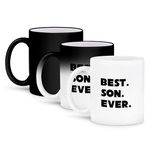 3dRose 192748_3""Best Son Ever" Magic Transforming Mug 11 oz Black/White