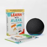 Amazon Echo Dot (5th Gen, Black) Smart Bluetooth Speaker | Combo for your Kids aged 4+ years with Alexa Activity Kit | Helps in interactive learning, stories, rhymes & hands-free fun | Limited Edition | Alexa for Kids