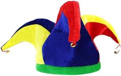 Lezevn Halloween Clown Hat Fun Jester Clown Head Party Costume Hat for Carnival Holiday Halloween Carnival Cosplay