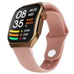 Fire-Boltt ARC 49.8mm (1.96 inch) AMOLED Always On Curved Display Smart Watch, Bluetooth Calling, Wireless Charging, 100+ Sports Modes, Water-Resistant 100+ Cloud Watch Faces (Pink)