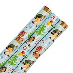 Hallmark Christmas Wrapping Paper, Pack of 3 Gift Wrap, 4M Each, 1 Buddy the Elf Design