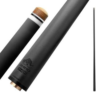RHINO - 30" / Q-loc Joint Carbon Pool Cue Single Shaft, Tip, 11.8mm. Low Deflection Technology, Ultra-Smooth, Easy to Control, pro Taper