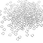 WUBOECE 1000PCS 4mm Open Jump Rings Metal Jump Ring for Choker Necklaces Bracelet Jewelry DIY Making Findings, Silver