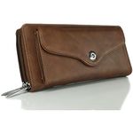 b4bags Wallet For Women | Clutch For Women Daily Use | Ladies Hand Purse for Women Stylish Latest | Ladies Purse for Women Latest |Gifts for Women Wallets for Women Purse |Gift for Girls (Brown)