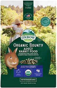 Oxbow Animal Health Organic Bounty Adult Rabbit Food - All Natural Rabbit Pellets - 3 lb.