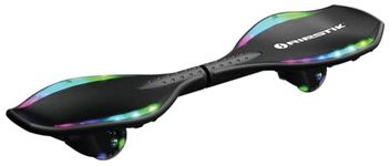 Razor RipStik Ripster Lightshow – Light Up Two Wheel Caster Board with 360-degreeCasters, Compact and Lightweight, for Kids and Teens, Black