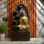 EXPLEASIA Sitting Buddha Water Fountain for Home and Office | |Living Room Decor| Gift Items | Home & Office Decor Item
