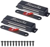 Mousike Magnetic Door Catch，70lb Stainless Steel Cabinet Door Magnets with Strong Magnetic for Kitchen Cupboard Wardrobe Closet Cabinet Door Drawer Latch (3.8"70 lbs) (70lb-2Pack, Black)