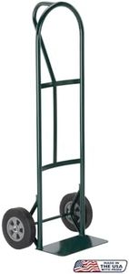 Harper Trucks BKB85 600 lb P-Handle with Solid Rubber Wheels Hand Truck, Green