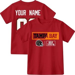 KREDE Tampa T Shirt Custom Kids Short Sleeve for Girl Boy Gift
