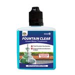 Hydra Fountain Clear Water Feature Cleaner | 60ml Treats 1,800L Highest Dilution Rates - Water Feature Treatment Keeps Water Crystal Clear from Algae, Cleans Water & Biofilm Build-up