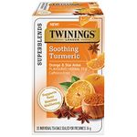 Twinings Soothing Turmeric, Orange and Star Anise Flavoured Herbal Tea | Caffeine-Free | 18 Count (Pack of 6) | Enjoy Hot or Iced