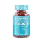 Novomins Hair, Skin, and Nails Gummies - 12-in-1 Beauty Complex - 60 Vegan Gummies - Biotin Gummies for Hair Growth - Reduces Breakages & Promotes Thicker Hair-Chewable Vitamins for Women & Men