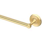 Gatco 5050 Designer II Towel Bar, 24 Inch, Brushed Brass/Wall Mounted 24" Towel Holder for Bathroom