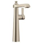 Moen S6982BN One-Handle Single Hole Vessel Sink Bathroom Faucet, Brushed Nickel