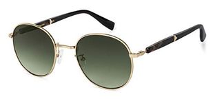 John Jacobs | UV Protection Sunglasses For Men & Women | Gold Brown Tortoise Green Gradient Full Rim Round Medium (Size-53) JJ S12797-C3-Pack of 1