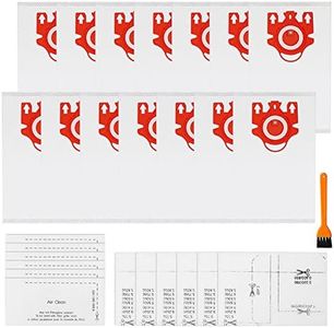 3D Airclean Dust Bags Replacement for Miele FJM Vacuum Compact C2 Compact C1 Complete C1 S241 S290 S300i S500 S700 S4 S6 Series with Motor Protection Filters and AirClean Filters