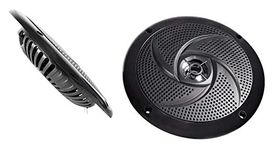 Rockville Pair RSM65B 6.5" 320 Watt Waterproof Shallow Slim Marine Boat Speakers