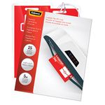 Fellowes Laminating Pouches, Thermal, Luggage Tag with Loop, 5 Mil, 25 Pack (52003)