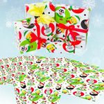 Looney Tunes Wrapping Paper Featuring Bugs Bunny, Taz, Daffy Duck, and Tweety, Pepé Le Pew, and Sylvester- 12 Sheets - 20" x 30" - Festive Holiday Gift Wrap by Silver Buffalo