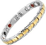 Willis Judd Ladies Strong 4 Element Titanium Magnetic Therapy Bracelet for Arthritis Pain Relief Size Adjusting Tool & Gift Box Included