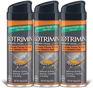 Lotrimin Athlete's Foot Deodorant Antifungal Powder Spray, Miconazole Nitrate 2%, Clinically Proven Effective Antifungal Treatment of Most AF, Jock Itch & Ringworm, 4.6 Ounce (Pack of 3)