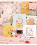 Alicia Souza | Baby Memory Box Combo| First Memories| Keepsake Box| Includes - Baby Record Journal, Milestone Cards And Lot Of Goodies| 33.5 X 23.5 X 15 Cm|, Multicolor, 1 Count