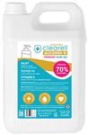 Clearell 5 Litres 70% ALCOHOL 99.9% Antibacterial Moisturising Hand Sanitiser Gel with Viatmin E - 5L - Certified Surgical/Medical Grade - Made in UK (5 Litres)