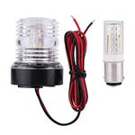 Keenso Boat Anchor Light, 12V 360° Waterproof Marine Boat Yacht Navigation LED Light Portable Led Navigation Light Signal Light