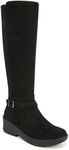 BZees Women's Bristol High Shaft Boots Knee, Black, 9 Wide