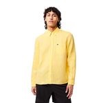 Lacoste Men's Regular Fit Shirts (CH5692107_Yellow 42)