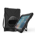 ProCase for iPad 2 / iPad 3 / iPad 4 Case with Hand Strap Kickstand, Heavy Duty Rugged Shockproof Hybrid Full Body Case Cover, for iPad 2nd / iPad 3rd / iPad 4th Generation -Black