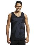 Jockey Men's Regular Fit Tank Top (9928_Black_Medium)